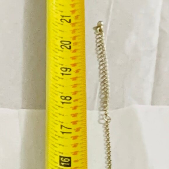 Necklace Floral Gold Tone Faux Pearl Style Beads Adjustable - Picture 4 of 5